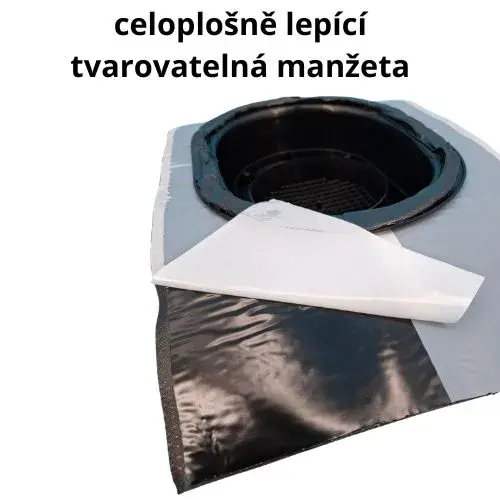 FLAT - UNI větrací profil pro plechové šikmé střechy - plnoplošně lepící 